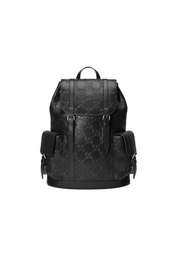 Gucci GG Embossed Backpack Black