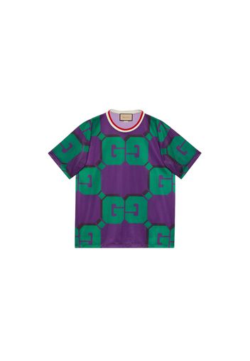 Gucci GG Print Mesh T-shirt Purple/Green