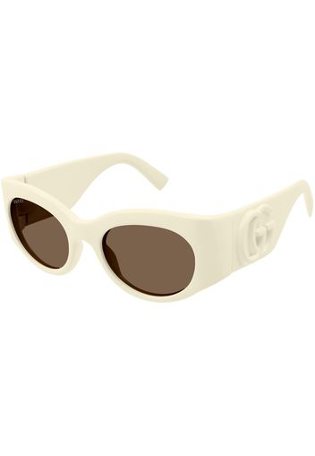 Gucci Oval Sunglasses Ivory/Brown (GG1544S-004)