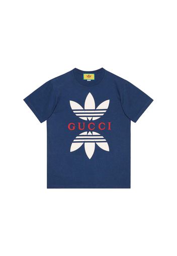 Gucci x adidas Cotton Jersey T-Shirt Cobalt Blue