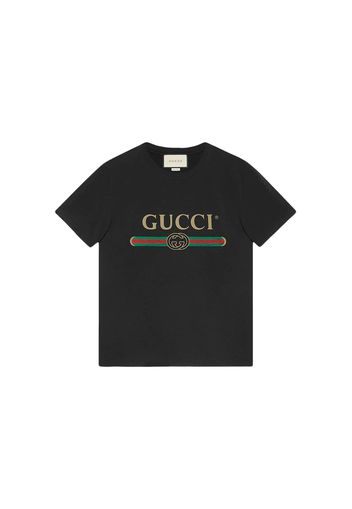 Gucci Logo Washed Print T-shirt Black