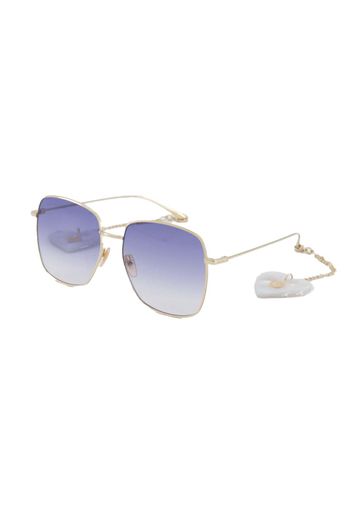 Gucci Square Sunglasses Gold/Blue (GG1031S-004-59)