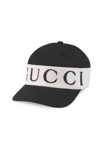 Gucci Logo Band Baseball Cap Black/White