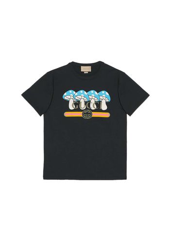 Gucci Cotton Jersey T-shirt With Print Black