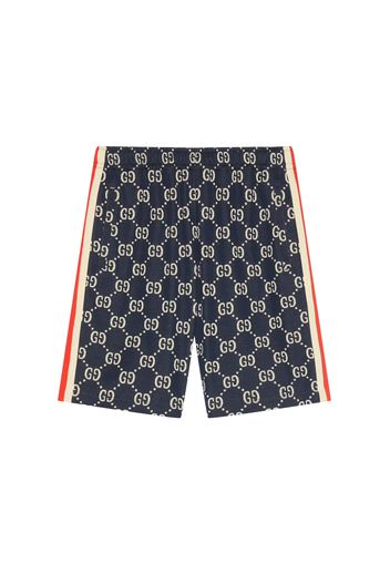 Gucci GG Jacquard Shorts Blue/Ivory