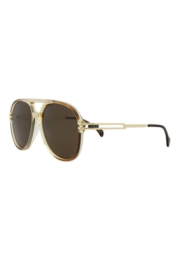 Gucci Aviator Sunglasses Brown/Gold/Brown (GG1104S-30012810-002)