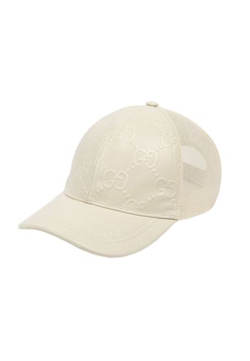 Gucci GG Embossed Baseball Hat White