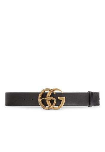 Gucci Belt Double G Buckle with Snake Black