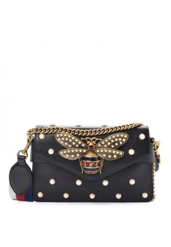 Gucci Broadway Pearly Bee Mini Black