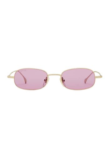 Gucci Rectangular Frame Sunglasses Gold (779496 I3330 8058)