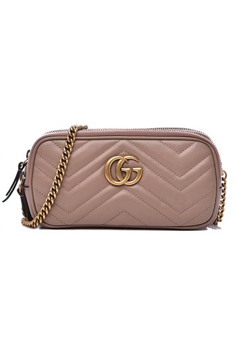 Gucci GG Marmont Matelasse Chain Bag Mini Porcelain Rose