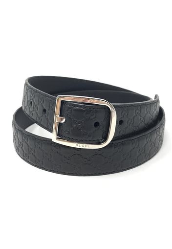 Gucci Belt Guccissima Leather 1.25 Width Black