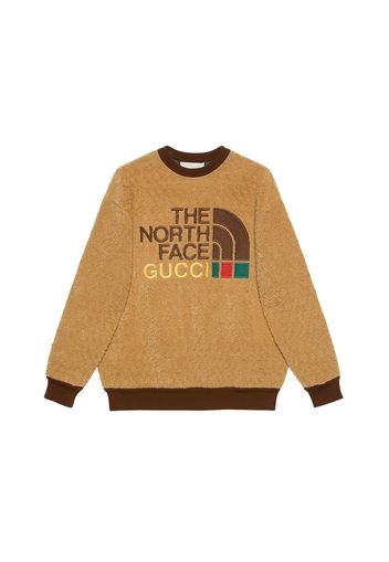 Gucci x The North Face Faux Fur Sweatshirt Brown