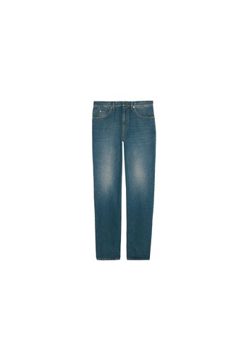 Gucci Washed Regular fit Jeans Stonewashed Blue Marbled Denim