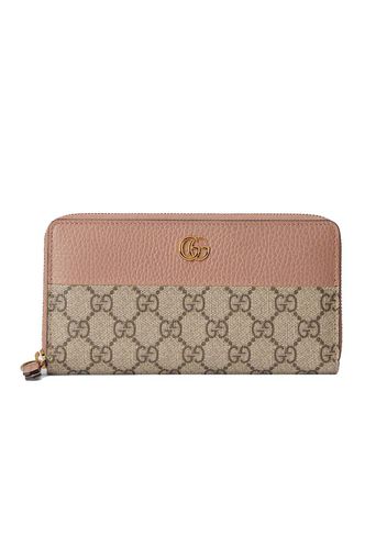 Gucci GG Marmont Zip Around Wallet Beige/Dusty Pink