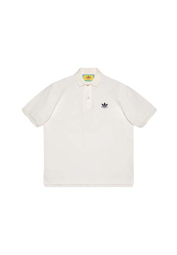 Gucci x adidas Cotton Piquet Polo White