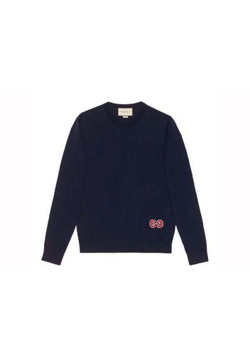 Gucci Embroidered GG Jumper Navy