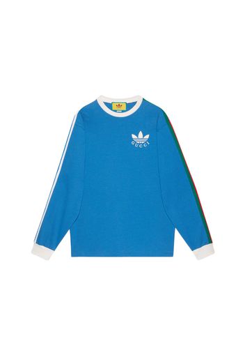 Gucci x adidas Cotton Jersey T-Shirt Blue