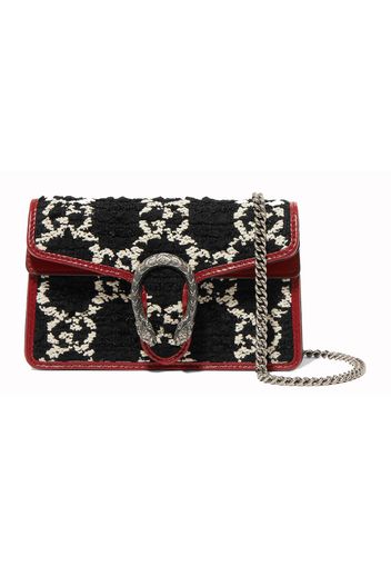 Gucci Dionysus GG Tweed Super Mini Black/White/Cerise