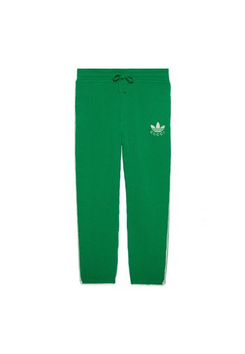 Gucci x adidas Logo Stripes Sweatpants Green