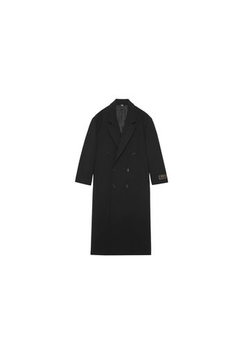 Gucci Double Breasted Wool Coat Black