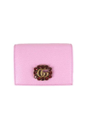 Gucci Marmont Crystal GG Wallet Pink
