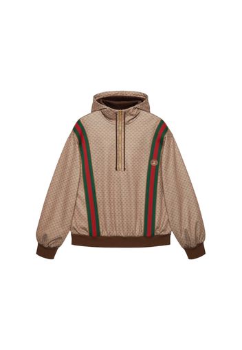 Gucci Mini GG Jersey Hooded Sweatshirt Beige/Ebony