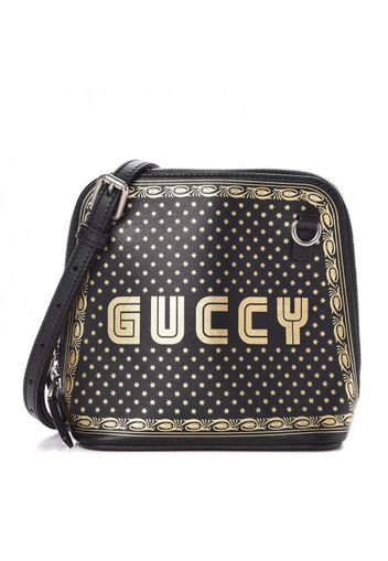 Gucci Guccy Top Zip Shoulder Bag Mini Black/Gold