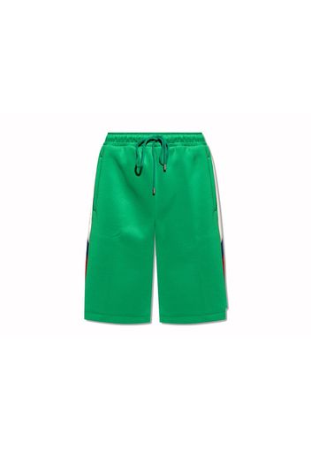 Gucci Side Stripe Logo Shorts Green