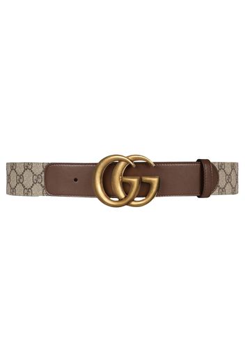 Gucci GG Belt Double G Buckle 1.5 Width Brown