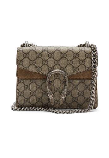 Gucci Dionysus Shoulder Bag GG Supreme Mini Brown