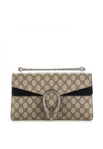 Gucci Dionysus Shoulder Bag GG Supreme Small Brown/Black