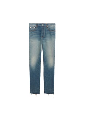 Gucci Denim Pant with Label Blue