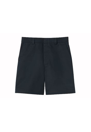 Gucci Double Cotton Twill Web Shorts Dark Blue