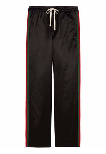 Gucci Web-Panel Track Pants Black/Red/Green