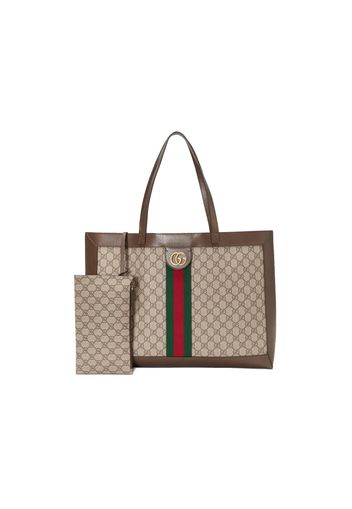 Gucci Ophidia Soft GG Supreme Medium Tote Beige/Ebony