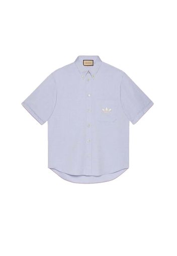 Gucci x adidas Oxford Cotton Shirt (FW22) Light Blue