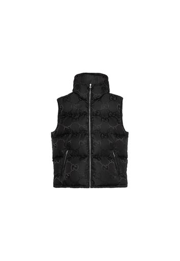 Gucci Jumbo GG Canvas Down Gilet Black