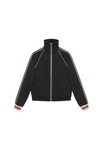 Gucci GG Jacquard Jersey Zip Jacket Black