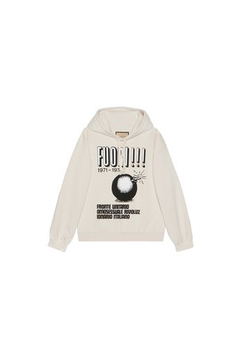 Gucci Cotton Jersey Sweatshirt Off White