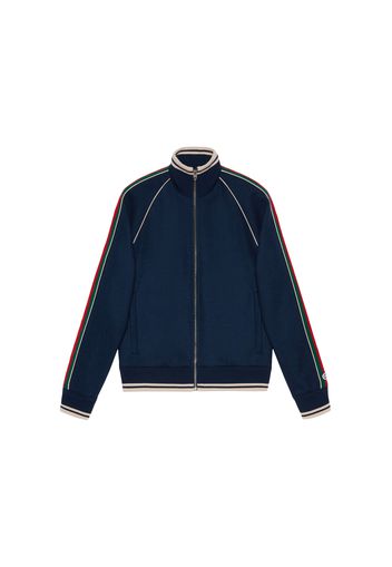 Gucci Cashmere Zip-Up Jacket Navy