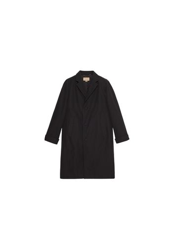 Gucci Cotton Poplin Coat Black