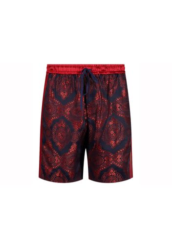 Gucci Silk Patterned Shorts Red