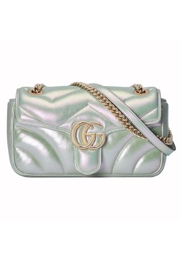 Gucci GG Marmont Small Shoulder Bag Green Iridescent