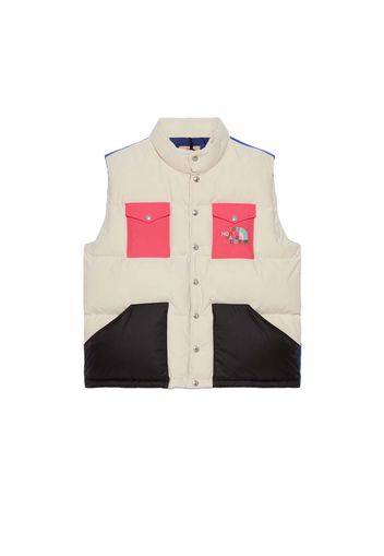 Gucci x The North Face Down Vest White/Dark Pink/Black/Blue