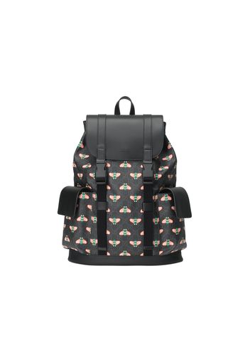 Gucci Bestiary Backpack With Bees GG Supreme Black