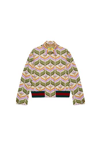 Gucci x adidas Trefoil Print Jacket Green/Ivory