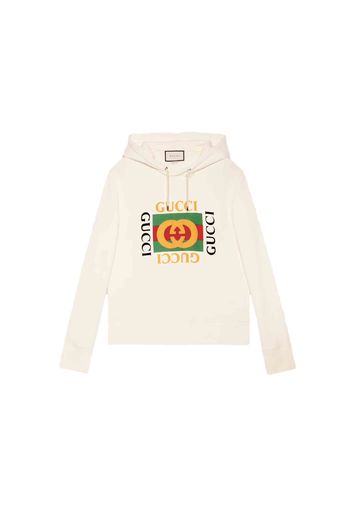 Gucci Oversize Sweatshirt with Gucci Logo White