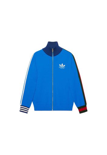 Gucci x adidas Viscose Zip-Up Jacket Blue