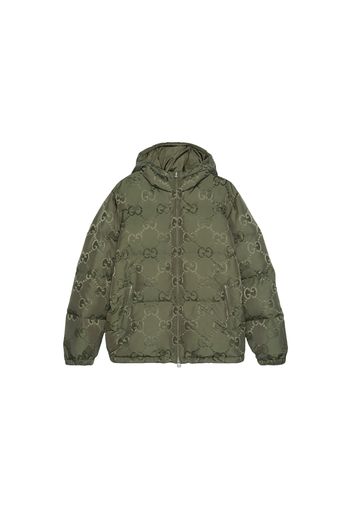 Gucci Jumbo GG Nylon Canvas Goose-Down Jacket Green